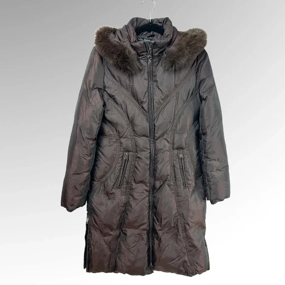 Via Spiga Women’s Winter Parka Mid Length Jacket - Picture 1 of 8